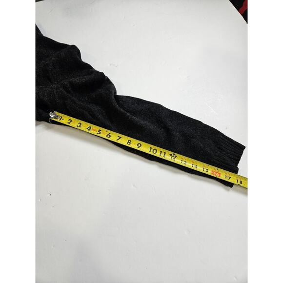 J Crew 1/4 Zip Pullover Sweater Dark Gray 100% Wool Medium - Picture 4 of 7